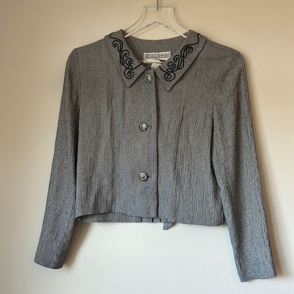 Jessica Howard Vintage Cropped Blazer 6P